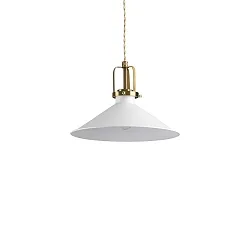 Luminaria colgante ERIS-3 E27 IP20, dorado mate, blanco