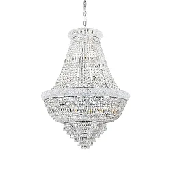 Luminaria colgante DUBAI de 24 llamas E14 IP20, cromo