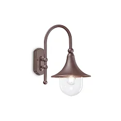 Luminaria de pared para exteriores CIMA E27 IP43, marrón café