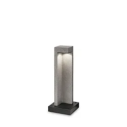 Outdoor LED floor luminaire TITANO SMALL, height 49cm, granite grey resin, 9W 3000K 430lm