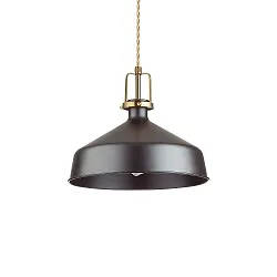 Luminaria colgante ERIS-1 E27 IP20, dorado mate, negro