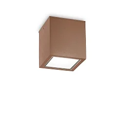 outdoor ceiling luminaire TECHO PL1 D15 SQUARE square GU10 IP54, coffee brown