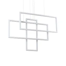 Luminaria colgante FRAME ajustable IP20, blanco