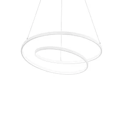 Luminaria colgante OZ D60 ON-OFF redondo, on/off IP20, blanco mate 
