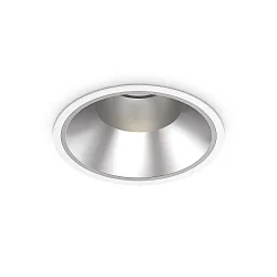 Luminaria empotrable para techos OFF 218 redondo IP20, blanco