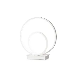 Luminaria de mesa OZ TL ON-OFF redondo, con interruptor IP20, blanco mate 