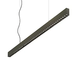 Luminaria colgante OFFICE ajustable IP20, negro