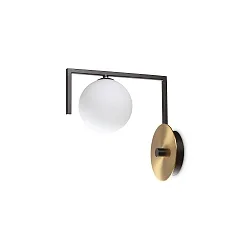 Luminaria de pared BIRDS AP1 de 1 llama G9 IP20, negro mate 