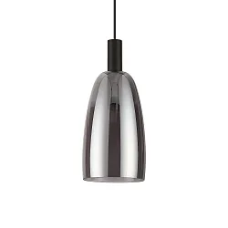 pendant luminaire COCO 1 flame, adjustable IP20, smoky colour