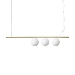 Luminaria colgante PERLINE SP3 de 3 llamas G9 IP20, latón