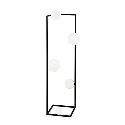 Luminaria de pedestal ANGOLO PL3 de 5 llamas G9 IP20, negro