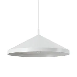 Luminaria colgante YURTA 500 ajustable E27 IP20, blanco