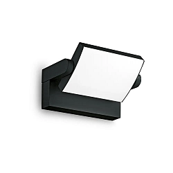 Luminaria de pared para exteriores SWIPE AP inclinable, con difusor IP54, negro 