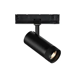 Foco trifásico EOS 25W 1-10V ajustable, enfocable IP20, negro mate regulable