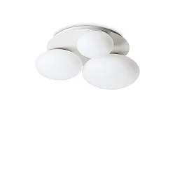 Luminaria de techo NINFEA PL3 de 3 llamas GX53 IP20, blanco
