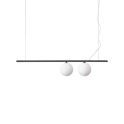 Luminaria colgante PERLINE SP2 de 2 llamas G9 IP20, negro