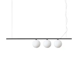 Luminaria colgante PERLINE SP3 de 3 llamas G9 IP20, negro