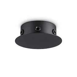 Marquesina MAGNETICO 6 LUCI redondo, 6 veces, negro mate