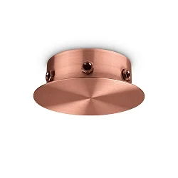 Marquesina MAGNETICO 6 LUCI redondo, 6 veces, color cobre, bruñido