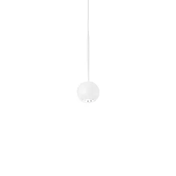 Luminaria colgante ARCHIMEDE en forma de bala IP20, blanco 