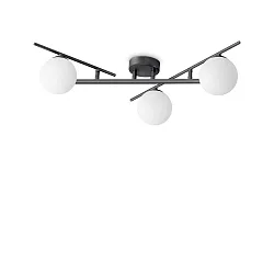 ceiling luminaire ATLAS 3 flames G9 IP20, black dimmable