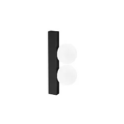 Luminaria de pared PING PONG IP20, negro 