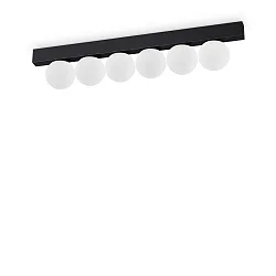 Luminaria de techo PING PONG IP20, negro 