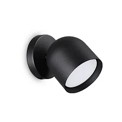 Luminaria de pared DODO de 1 llama GX53 IP20, negro regulable