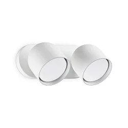 Luminaria de pared DODO de 2 llamas GX53 IP20, blanco regulable