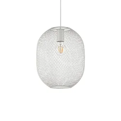 Luminaria colgante NET 1 E27 IP20, blanco regulable