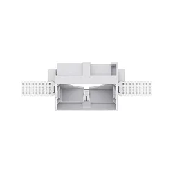 Carcasa empotrable ZEUS cuadrado, blanco