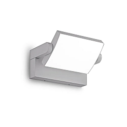 Luminaria de pared para exteriores SWIPE AP inclinable, con difusor IP54, gris 