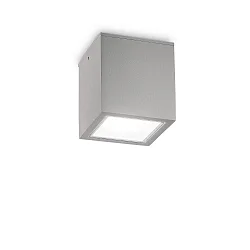outdoor ceiling luminaire TECHO PL1 D15 SQUARE square GU10 IP54, grey