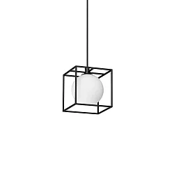 Luminaria colgante LINGOTTO SP1 de 1 llama, ajustable G9 IP20, negro mate 