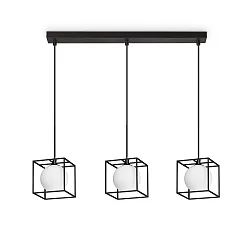 Luminaria colgante LINGOTTO SP3 SINGLE de 3 llamas, 3 veces, ajustable G9 IP20, negro mate 