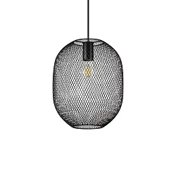 Luminaria colgante NET 1 E27 IP20, negro regulable