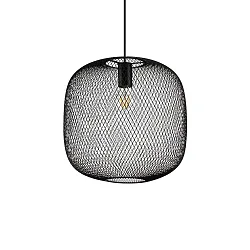 Luminaria colgante NET 3 E27 IP20, negro regulable