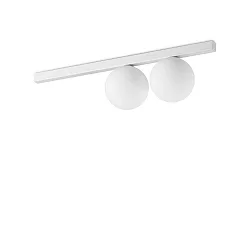 Luminaria de techo BINOMIO de 2 llamas G9 IP20, blanco regulable