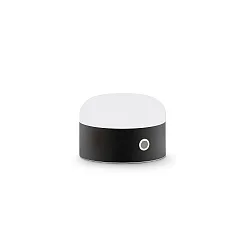 Lámpara de mesa a pilas MIGNON IP20, negro regulable