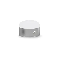 Lámpara de mesa a pilas MIGNON IP20, níquel regulable
