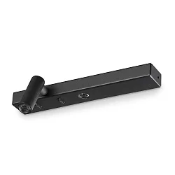 Luminaria de pared BONNE NUIT-1 con interruptor IP20, negro 