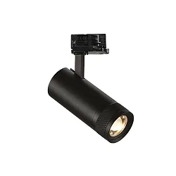 Foco trifásico EOS ON-OFF IP20, negro 