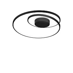 ceiling luminaire OZ PL ON-OFF round, on/off IP20, black matt 