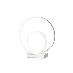 Luminaria de mesa OZ TL ON-OFF redondo, con interruptor IP20, blanco mate 