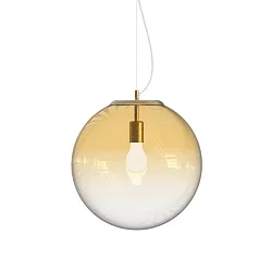 pendant luminaire MAPA CLEAR SP1 Ø40cm 1 flame E27 IP20, amber 