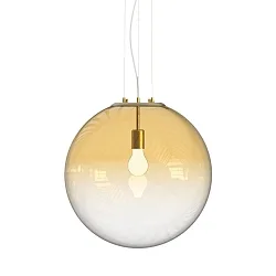pendant luminaire MAPA CLEAR SP1 Ø50cm 1 flame E27 IP20, amber 