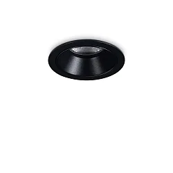 Luminaria empotrable para techos GAME TRIM ROUND 58MM redondo, rígido, UGR < 19, conmutable IP40/IP20, negro 
