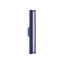 wall luminaire DORICA AP1 on/off, fluted IP20, blue 