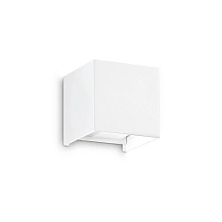 outdoor wall luminaire ATOM UP/DOWN 10CM up / down, cube shape, adjustable IP54, white 
