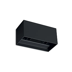 Luminaria de pared para exteriores ATOM UP/DOWN 20CM Arriba-Abajo, angular, ajustable IP54, negro 
